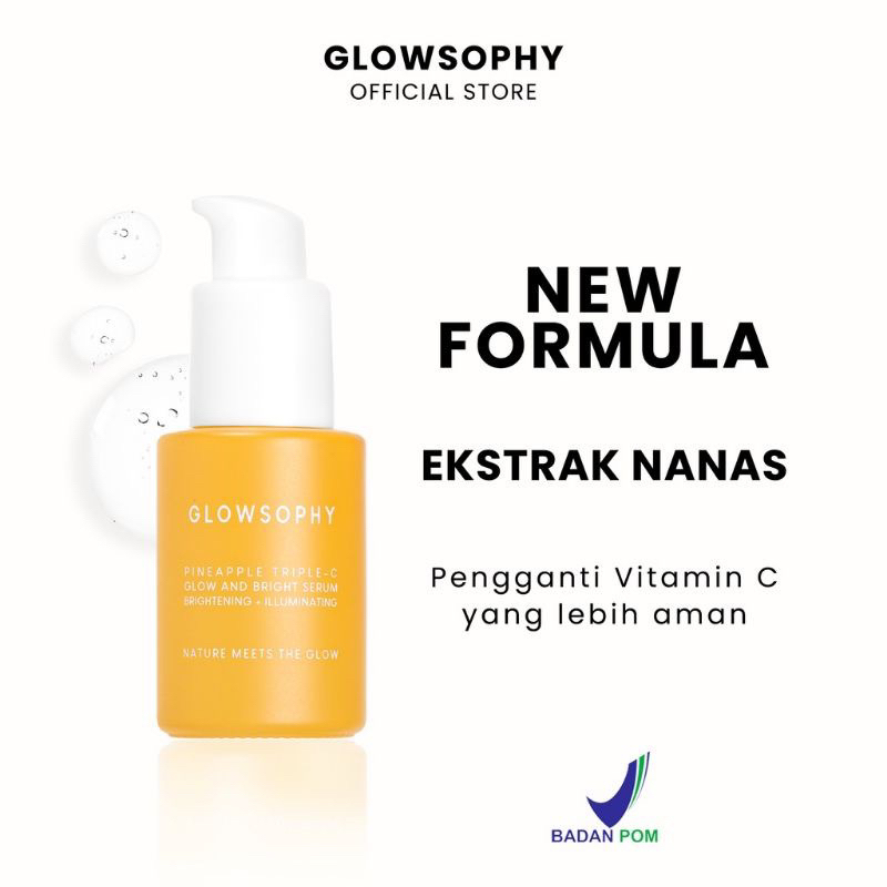 [READY] GLOWSOPHY Pineapple Triple-C Glow and Bright Serum 30ml - Serum Vitamin C glowsophy