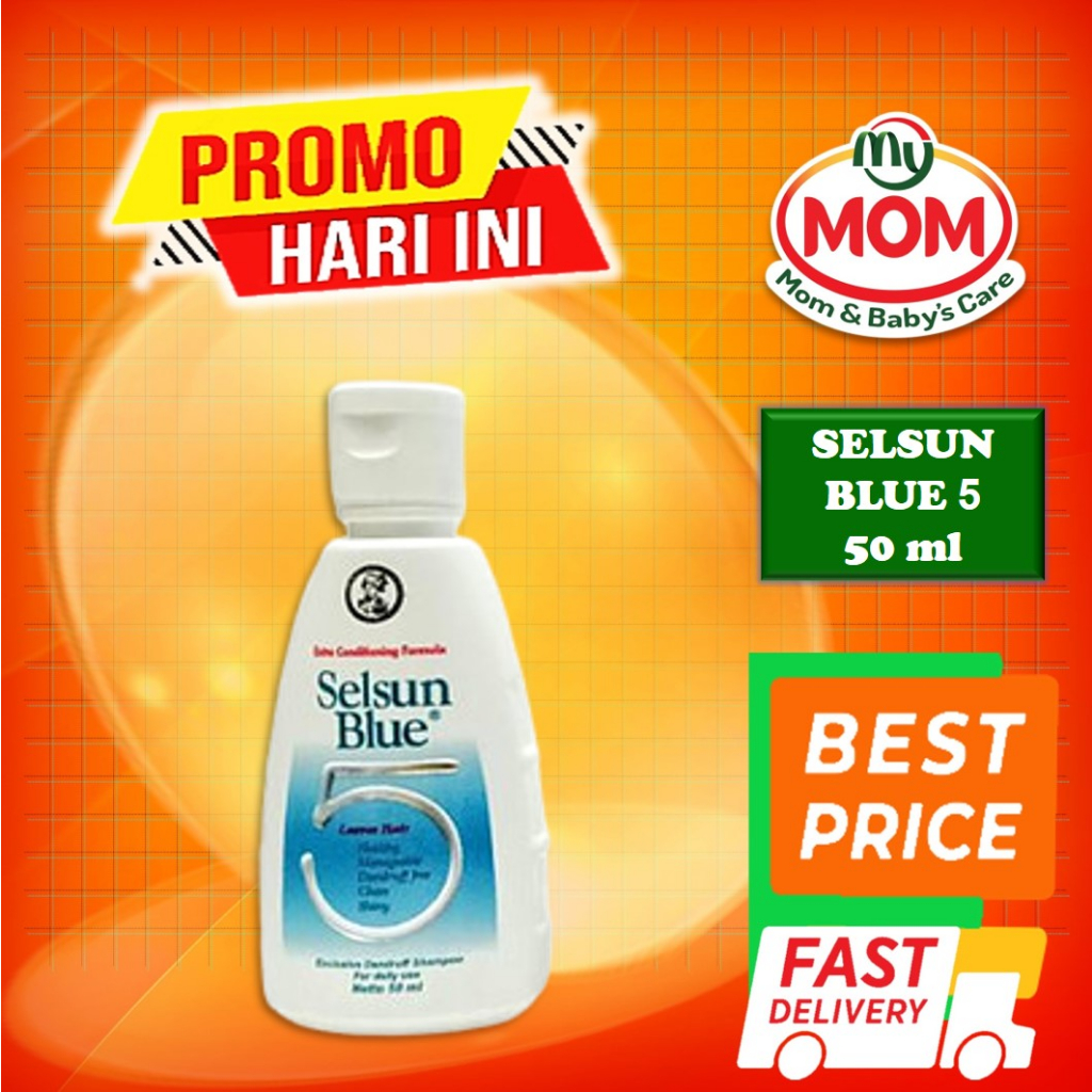 [BPOM] Selsun Blue 5 Shampoo 50 ml / Shampo Selsun Blue Five 50ml / Selsun Shampoo Anti Ketombe / Sampo / MY MOM