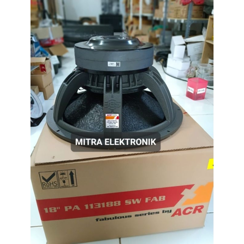 SPEAKER ACR FABULOUS 113188 SW Speaker acr fabulous 18 inch 113188 SW Subwoofer Double Magnet Double