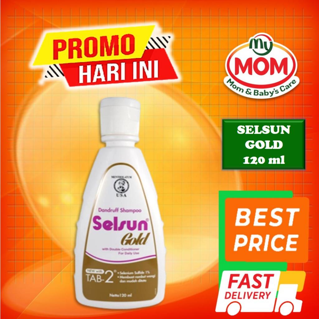 [BPOM] Selsun GOLD Shampoo 120 ml / Selsun Shampoo Anti Ketombe 120ml / Selsun Shampo / Sampo / MY MOM