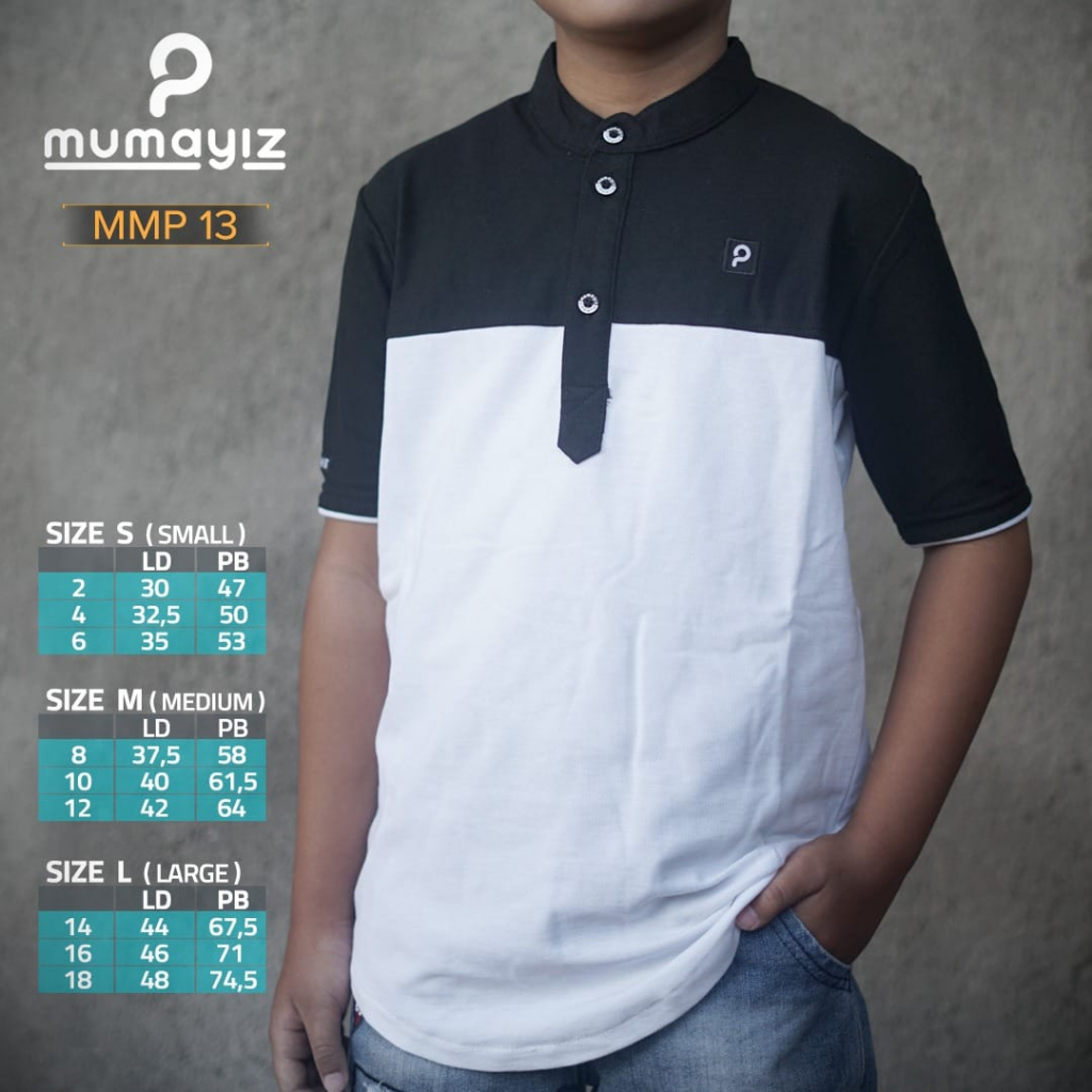 MUMAYIZ Koko kurta Anak bahan Kaos Lacoste
