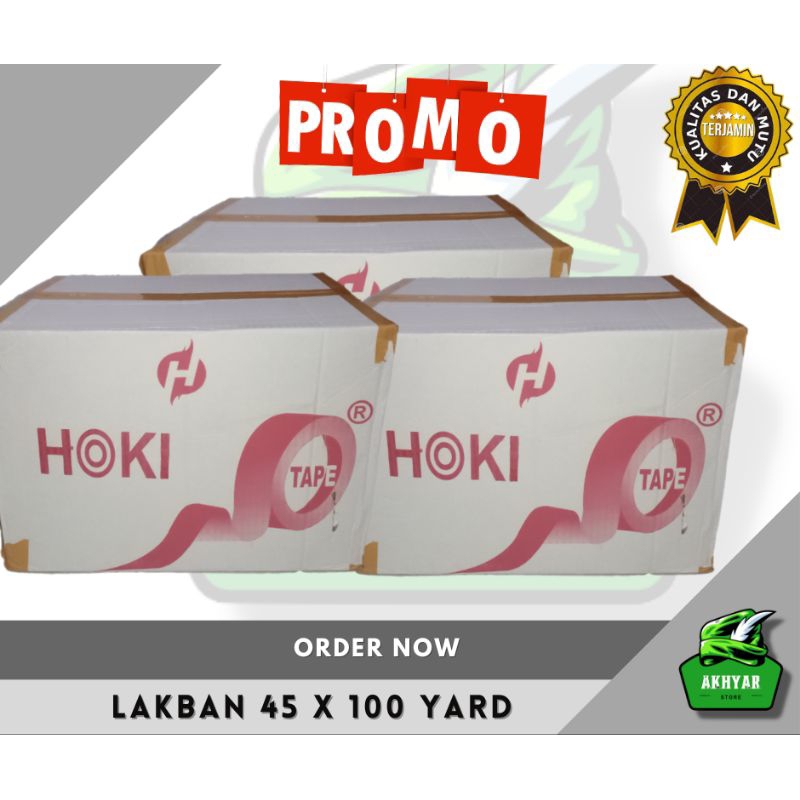 

Lakban Bening - Lakban Coklat Hoki Tape 1 Dus Kualitas Daimaru 45mm x 100 YARD