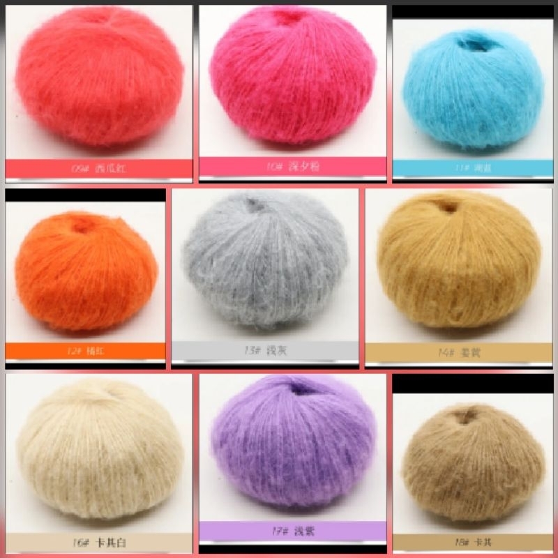 Benang Rajut Mohair Import