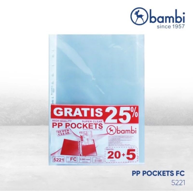 

Plastik Pocket F4 / Sheet Protektor F4