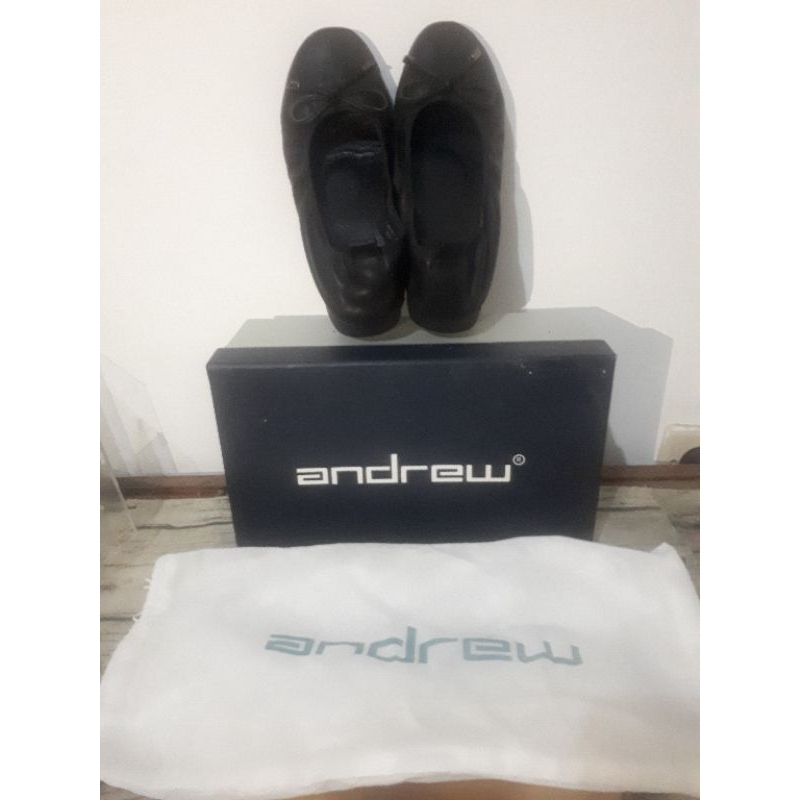 Andrew sepatu flat wanita ORI plus kotak dan sarung sepatu