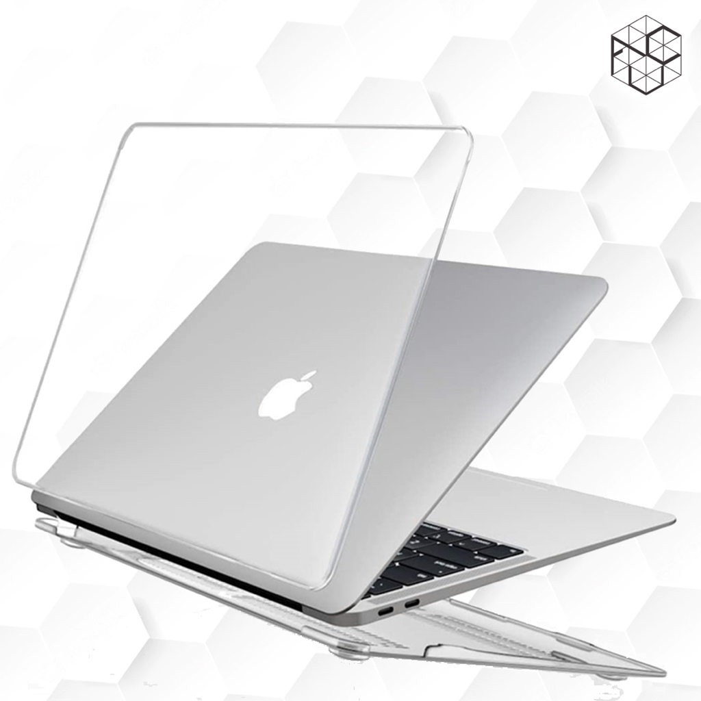 MacBook Crystal Hard Case Clear Logo Pro 13&quot; Air 13&quot; Air 13.6&quot; M1 M2 A1706 A2338 A1932 A2337 A1369 A2681