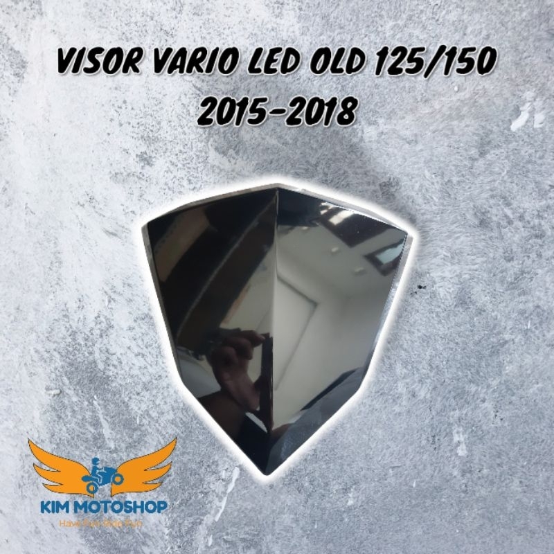 KIM - Visor Windshield Vario 150-125 LED Lama Old 2015-2017 Hitam