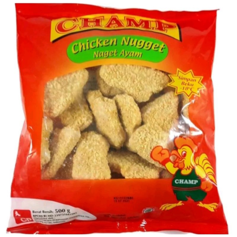 

champ/nuget ayam champ 500gr/chicken nugget / nuget / frozen food