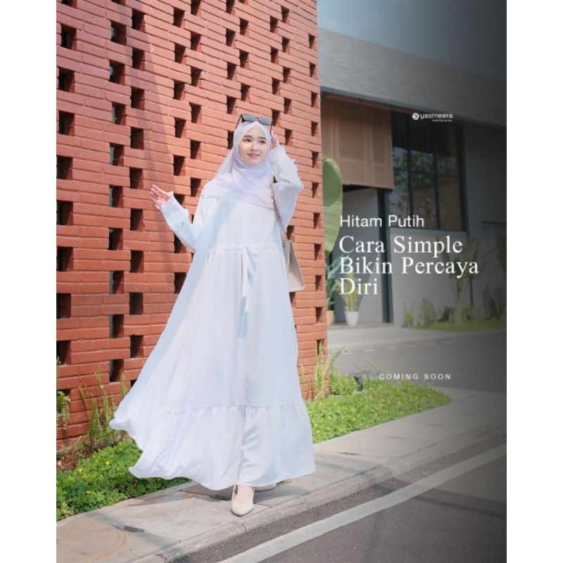 GAMIS YASMEERA - ATIFA HITAM PUTIH