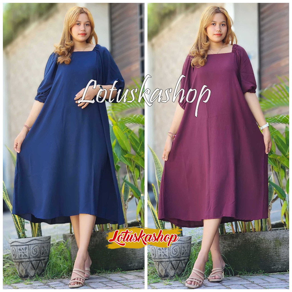 Dress Sabrina Flarie Crinke Airflow