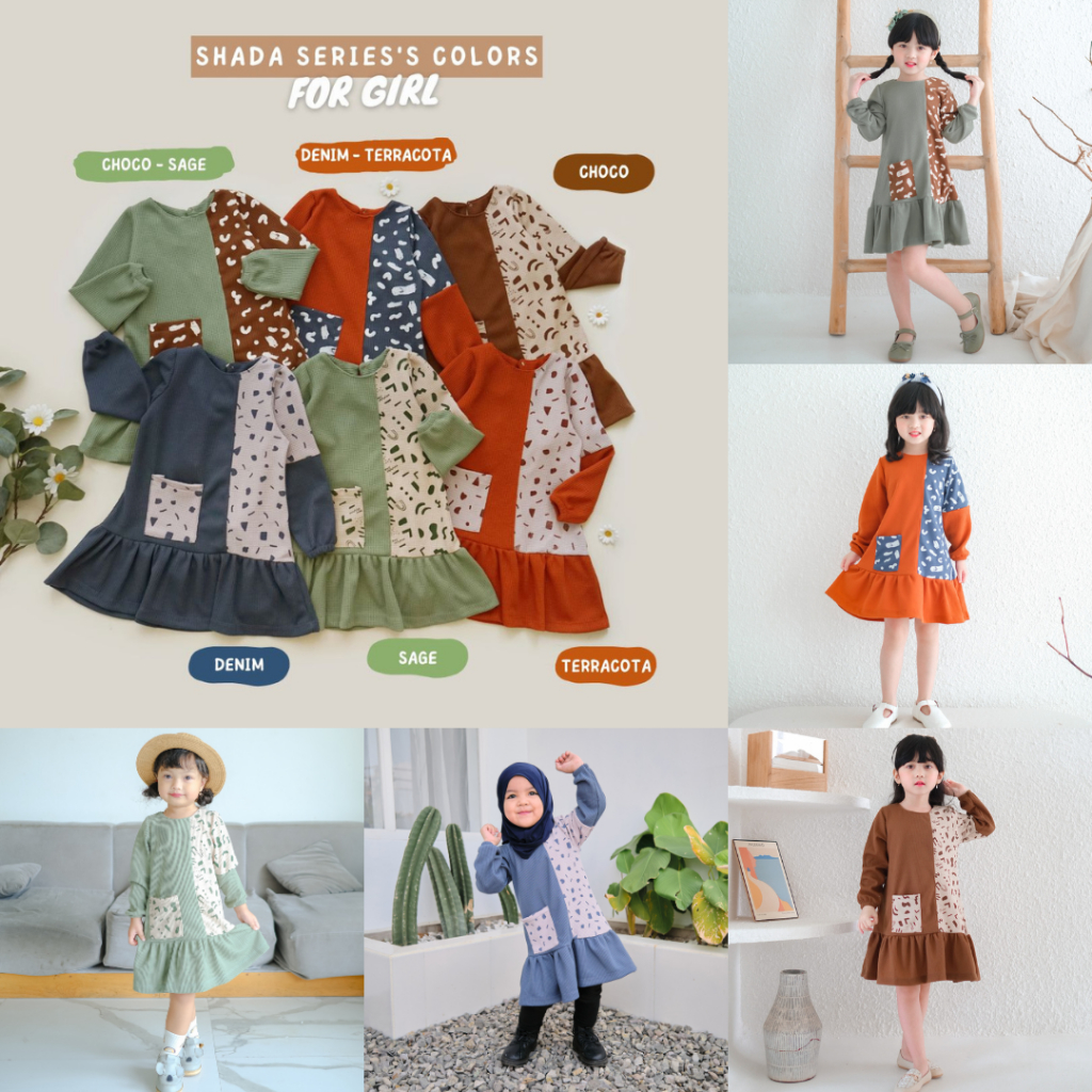 NARA | SHADA SERIES (GIRL) | TOBELI KIDS | DRESS ANAK PEREMPUAN