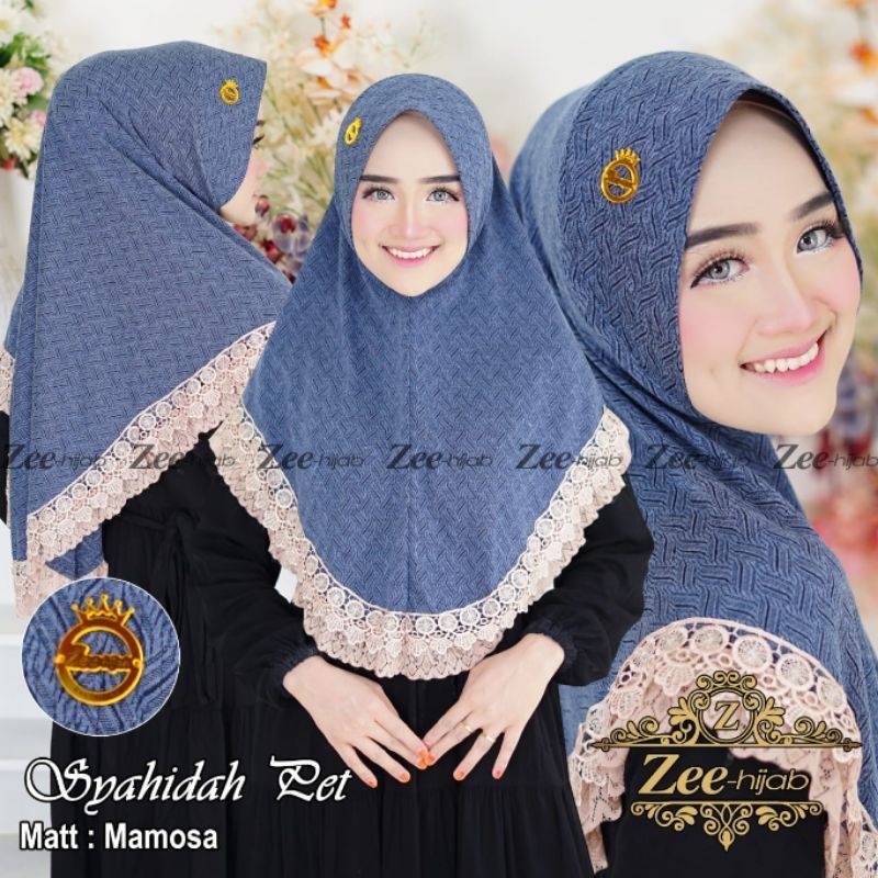 BERGO SYAHIDA PET / JILBAB INSTAN / HIJAB INSTAN / JILBAB RENDA / BERGO PET / HIJAB RENDA / JILBAB JERSEY/ JILBAB INSTAN JERSEY / KERUDUNG JERSEY