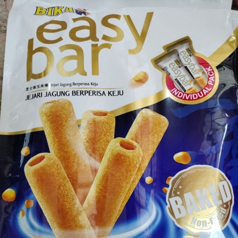 BIKA EASY BAR CHESSE FLAVOURED CORN STICK ( 12 PCS X 9 GR) HALAL.