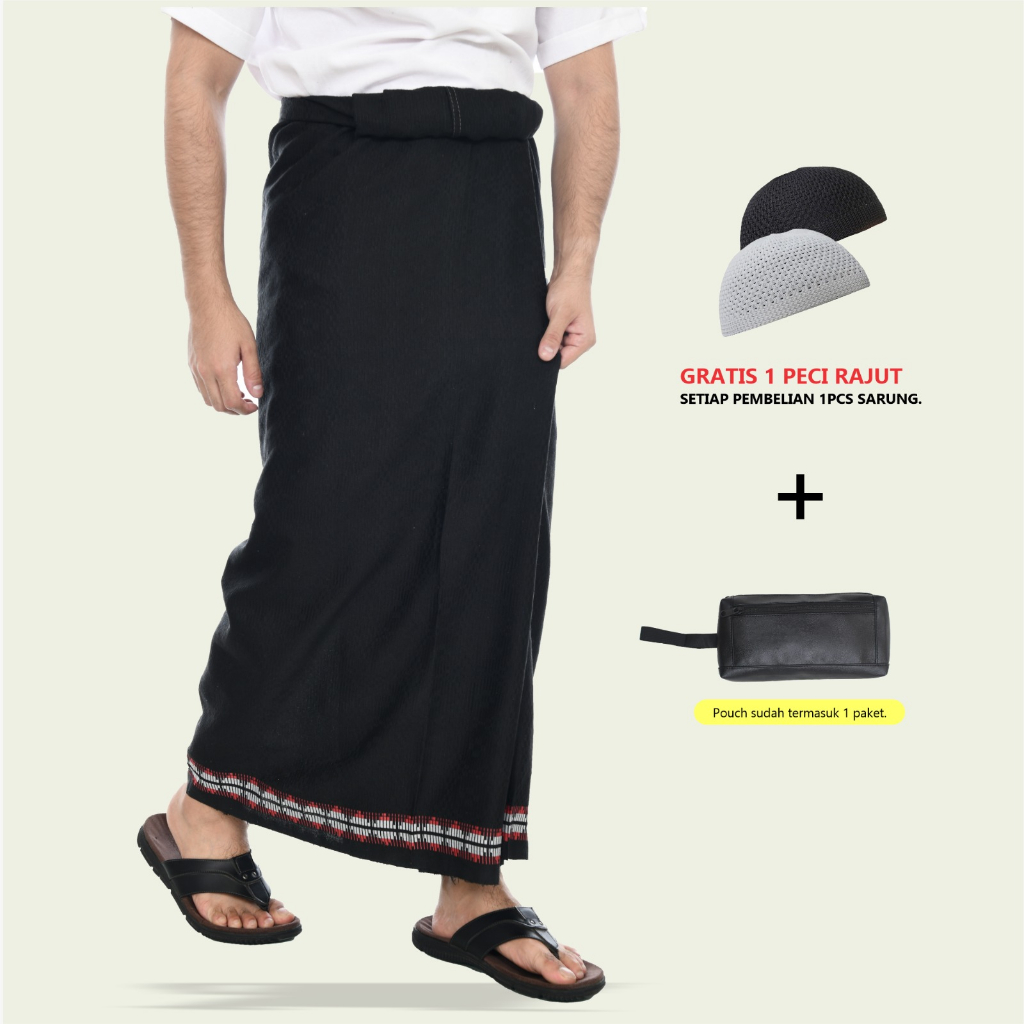 Sarung Dobbi Rayon Corak Hujan Traveling Pouch Sarung Full Dobbi Nusantara