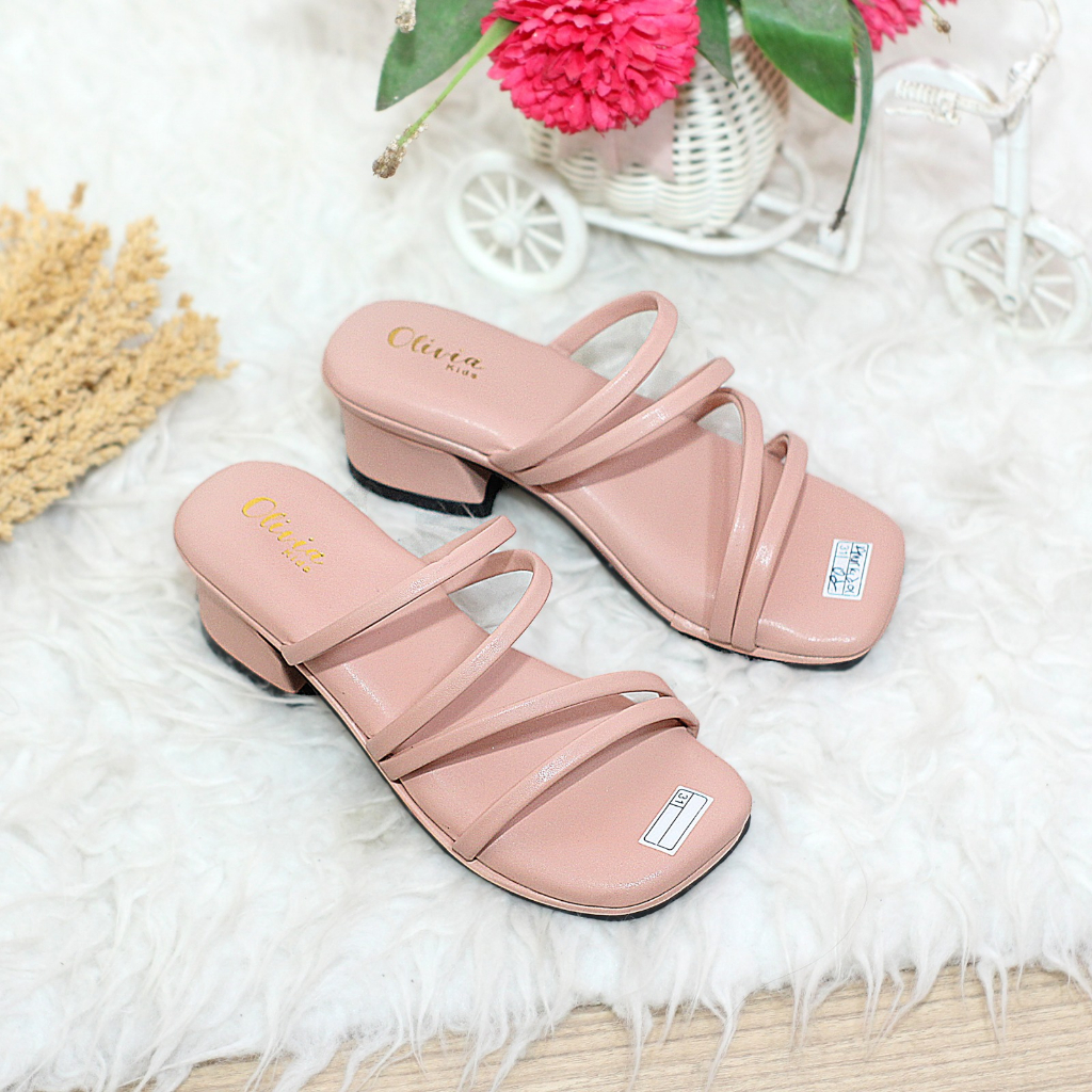 Sandal heels anak perempuan hak tahu uk 31/35 - AMOR KIDS 01