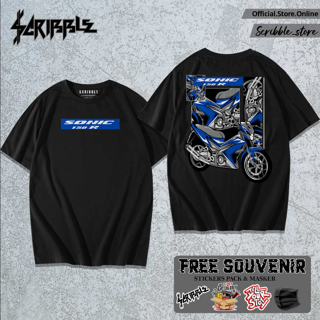 Kaos Sonic 150R | Kaos Motor Terbaru | Scribble Tshirt