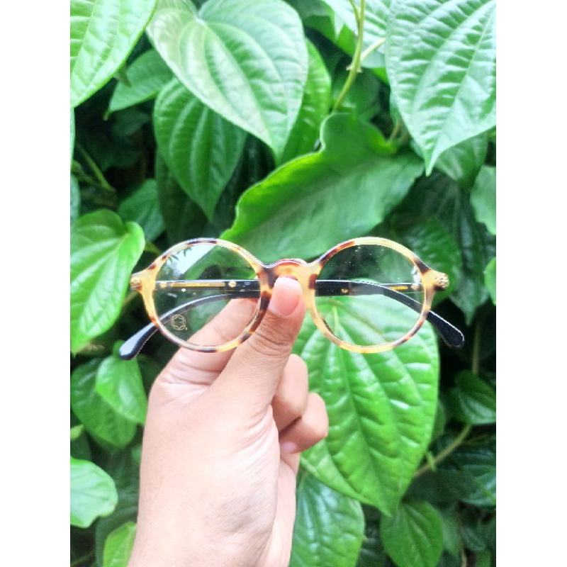 kacamata vintage merk Montblanc Meisterstuck 031426 Round Tortoise France