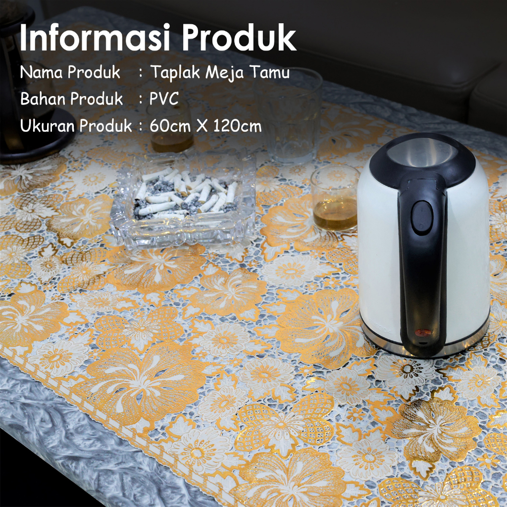 Luxury Party- D6 Taplak Meja Tamu Anti Air / Taplak Meja Tamu