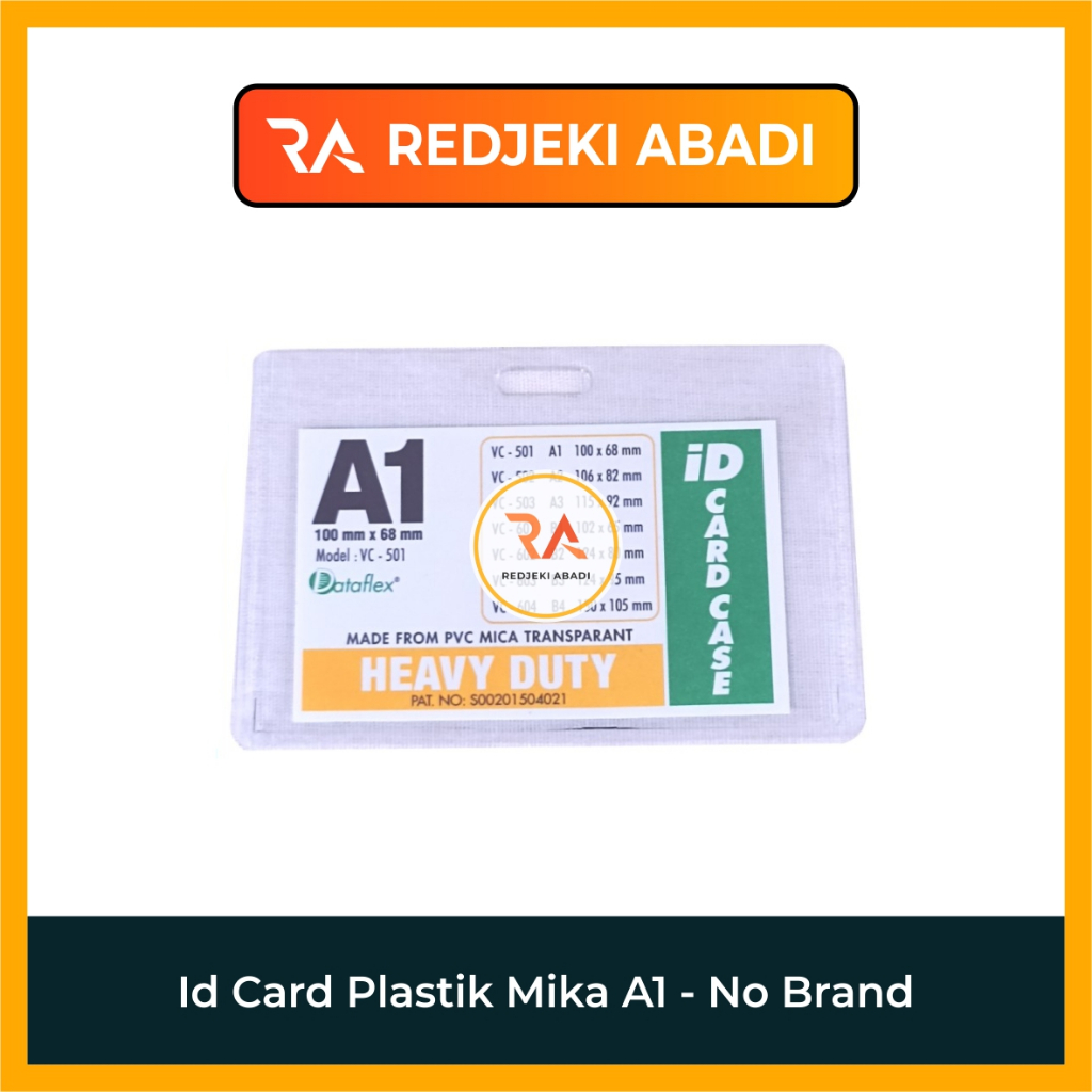 

Id Card Plastik Mika A1, A3, B2 - No Brand