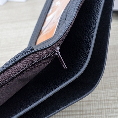 DOMPET LIPAT PRIA KULIT PREMIUM IMPORT ORIGINAL LAKI KEREN SIMPLE BRANDED DISTRO HITAM JOYALEN WA734B5 COWOK SLOT KARTU KOIN RESLETING KECIL PENDEK REMAJA DEWASA KEKINIAN MURAH BATAM