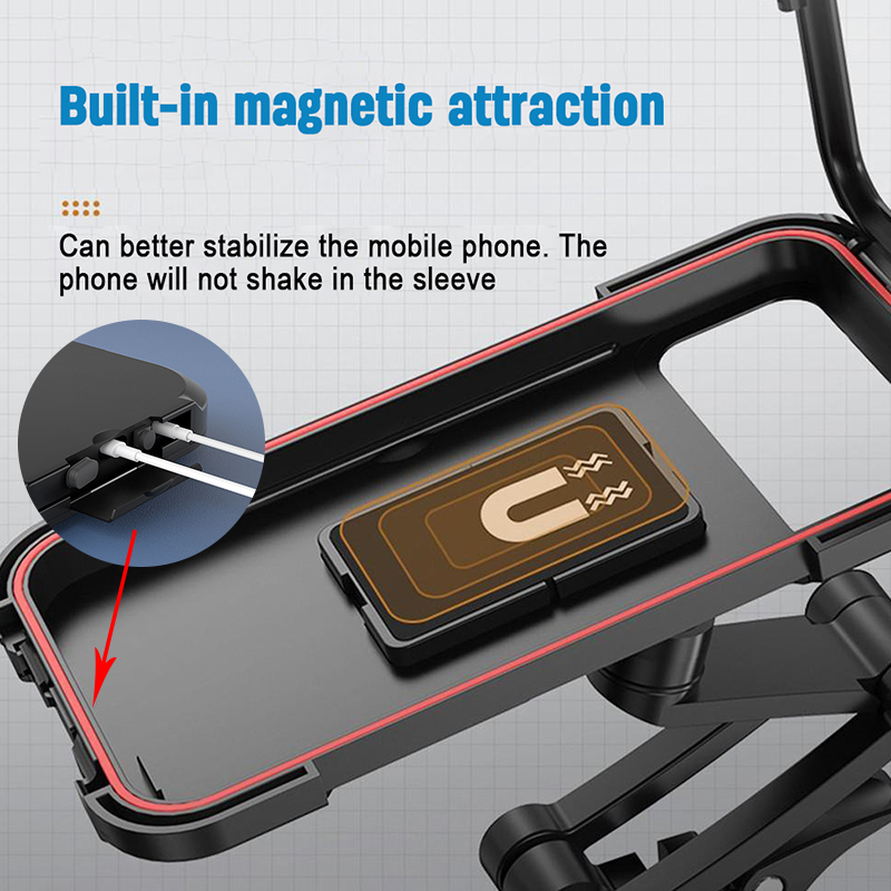 phone holder hp motor tas waterproof Hp stand dudukan telepon tahan air untuk pemasangan di Stang Spion