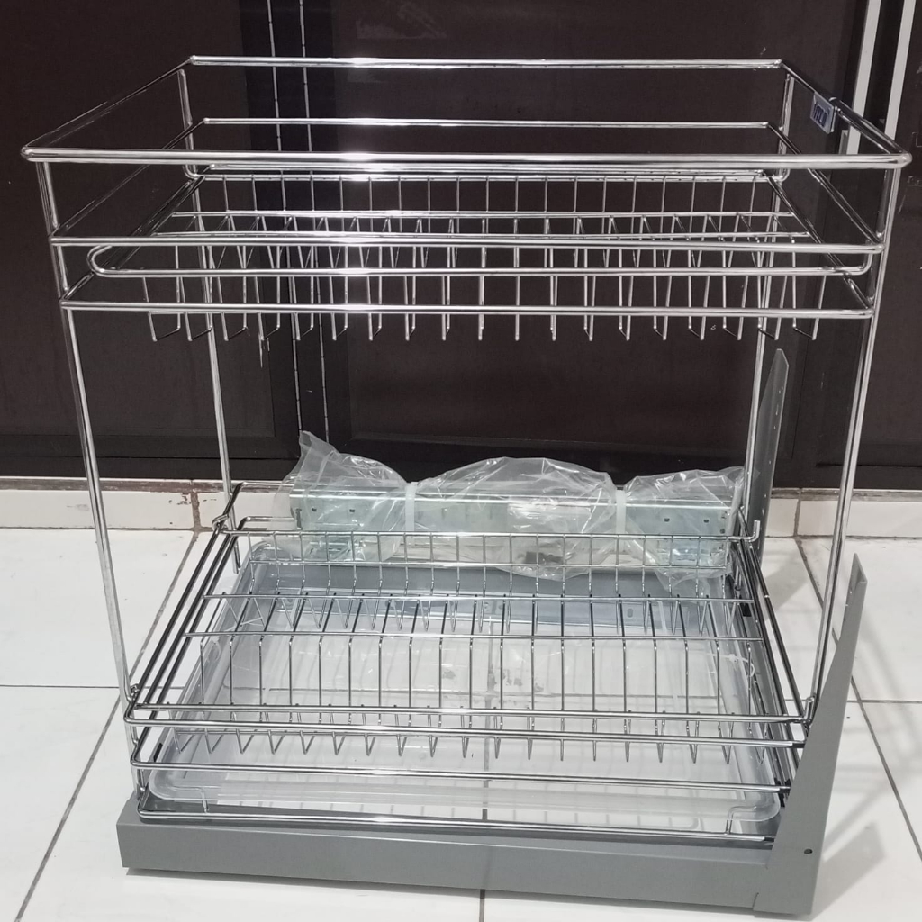 Rak Piring 2 Susun Lemari Tarik Dapur Dalam VITCO SC 29031F XC 29031F