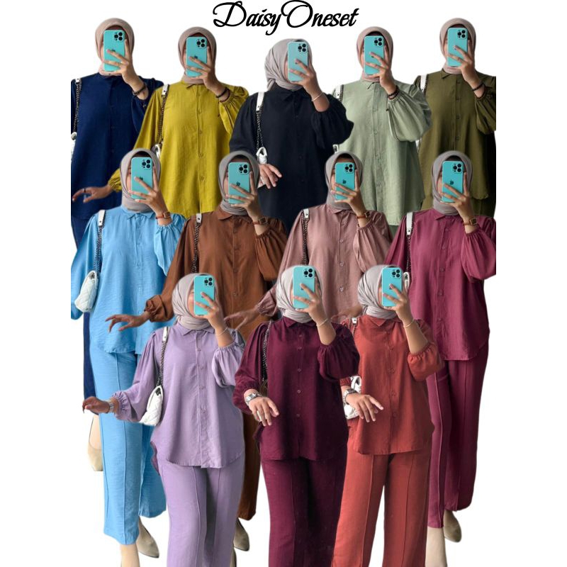 DAISY ONE SET // ONE SET POLO LINEN // PAJAMAS POLO LINEN