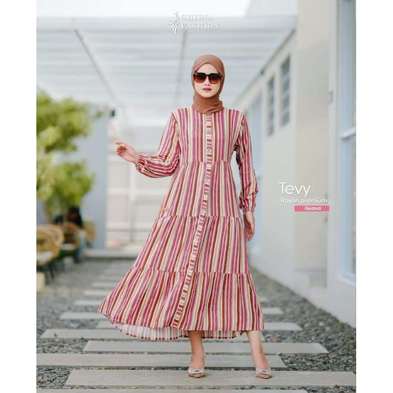 Tevy long tunik by ghina fashion
