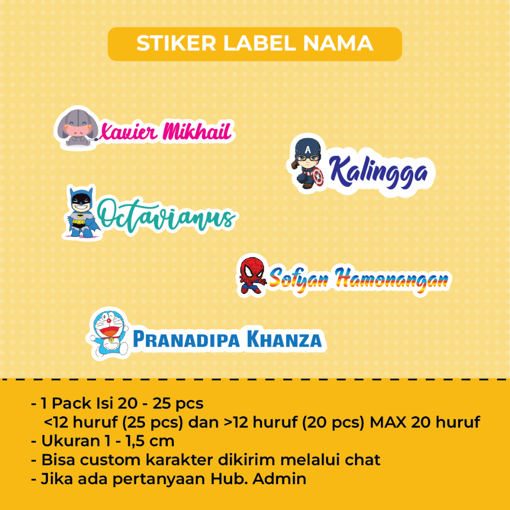 

STIKER NAMA ANAK SEKOLAH