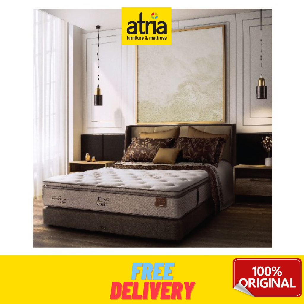 ATRIA KING KOIL MATTRESS AMBROSE | Hanya Mattress 100x200Cm - 200x200 cm