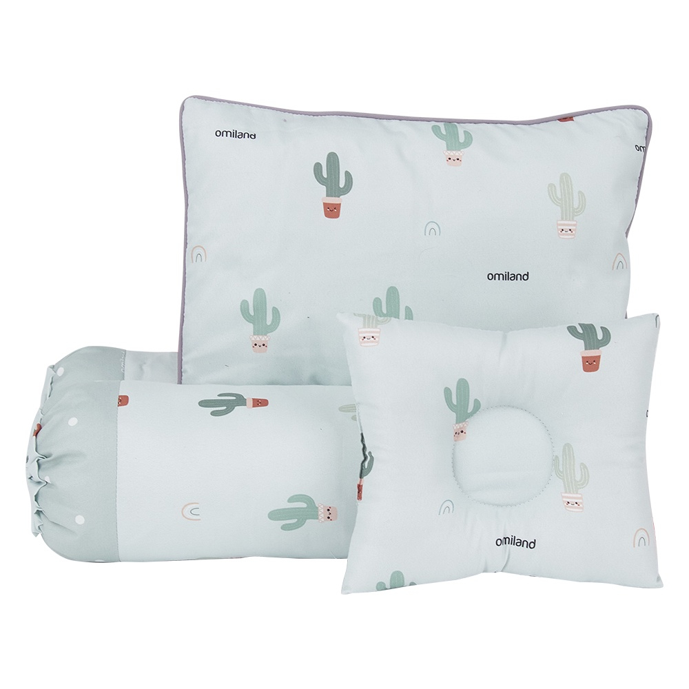 Omiland Bantal Guling Set + Bantal Peang Kaktus Series - OB37221 OB37222