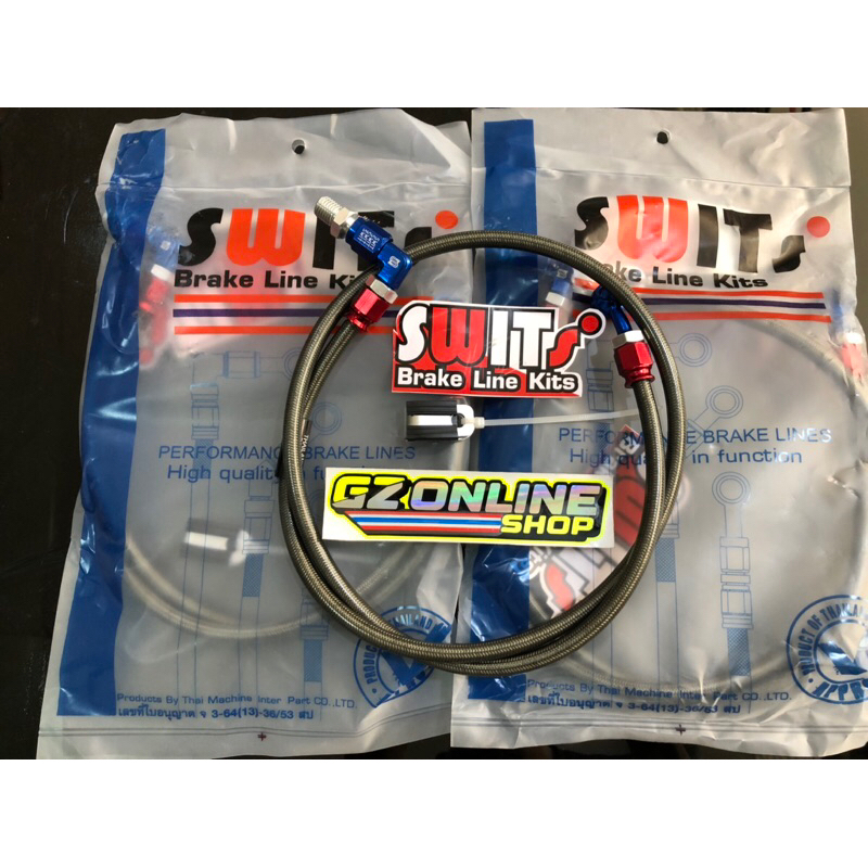 Selang rem depan Swits carbon original Thailand panjang 90cm
