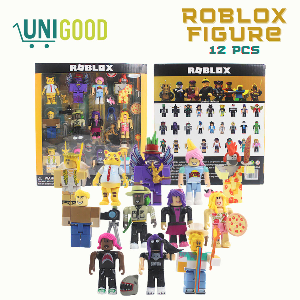 UNIGOOD - Mainan Anak Set Figure Roblox Isi 12 Topper Kue