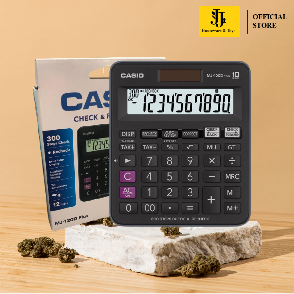 

JJ Houseware & Toys-Casio Calculator 12 Digit Mj-120 D Plus-Bk/Bu Wadpw