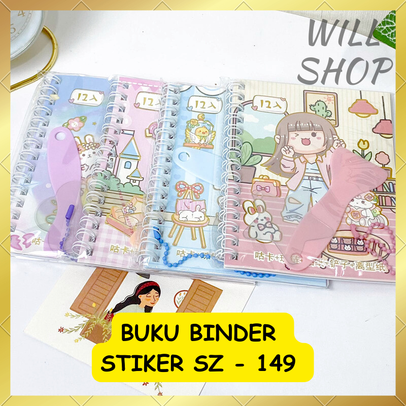 

BUKU BINDER STIKER SZ - 149 SPIRAL DENGAN PERATA DAN GANTUNGAN AKRILIK / TERBARU BUKU CATATAN UNIK DENGAN STIKER CEWE BISA GROSIRAN