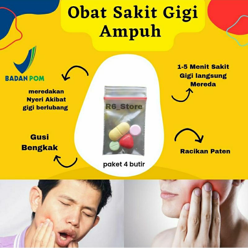 Obat Sakit Gigi Ampuh Racikan Apotek/Sakit Gigi Berlubang/Gusi Bengkak Nyeri Linu