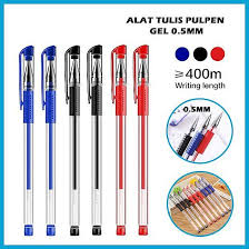 

PULPEN/BOLPOIN 0,5 mm MURAH BERKUALITAS ISI 10pcs GRATIS PENSIL 2B