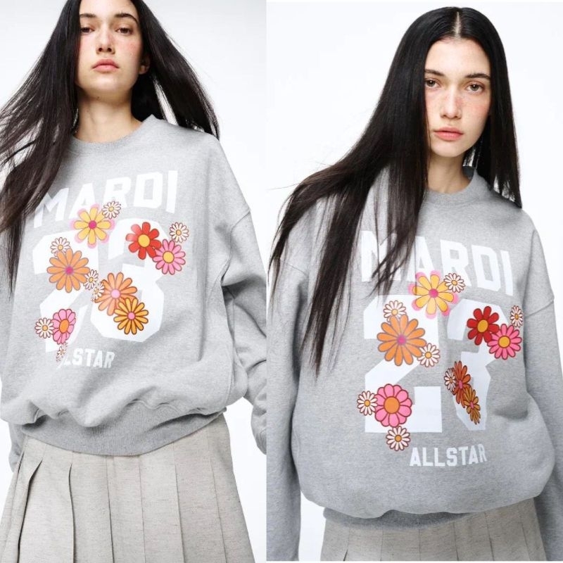 Mrdi flower big logo sweater