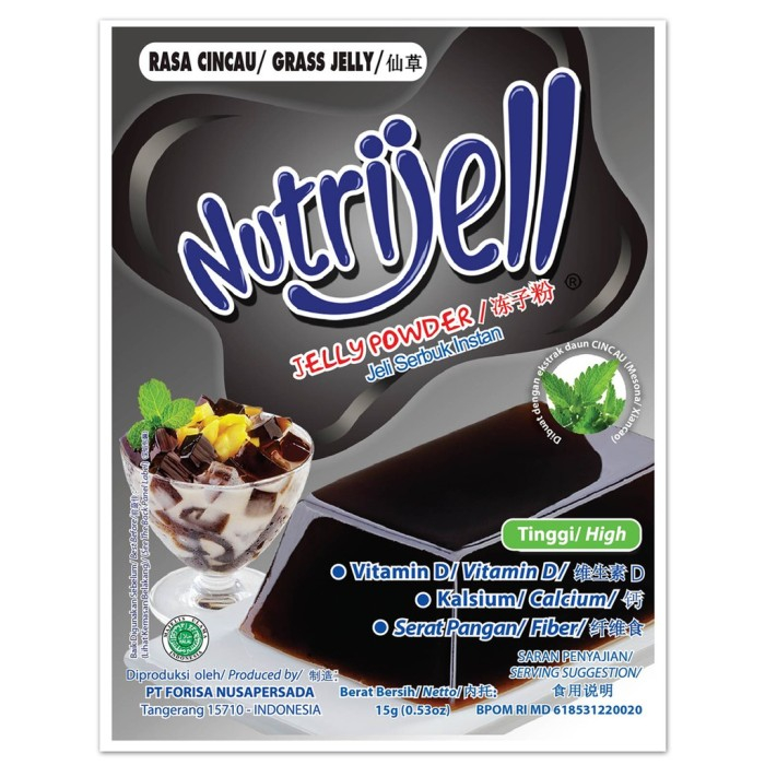 

Nutrijell Jelly Powder Rasa Cincau 15gr