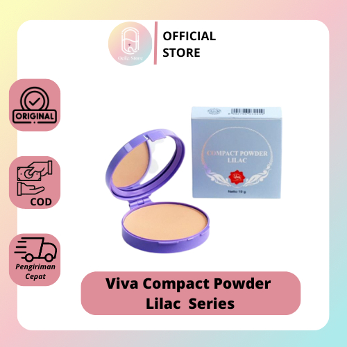 QEILA - Viva Compact Powder Lilac 19gr Series | Bedak Padat Viva