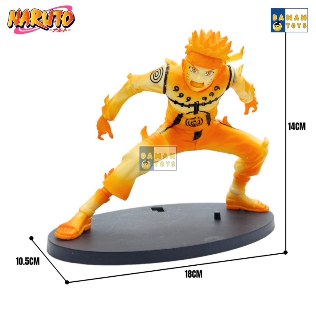 Action Figure Naruto Shippuden Uzumaki Nine Tails Chakra Sage Anime Pajangan Koleksi