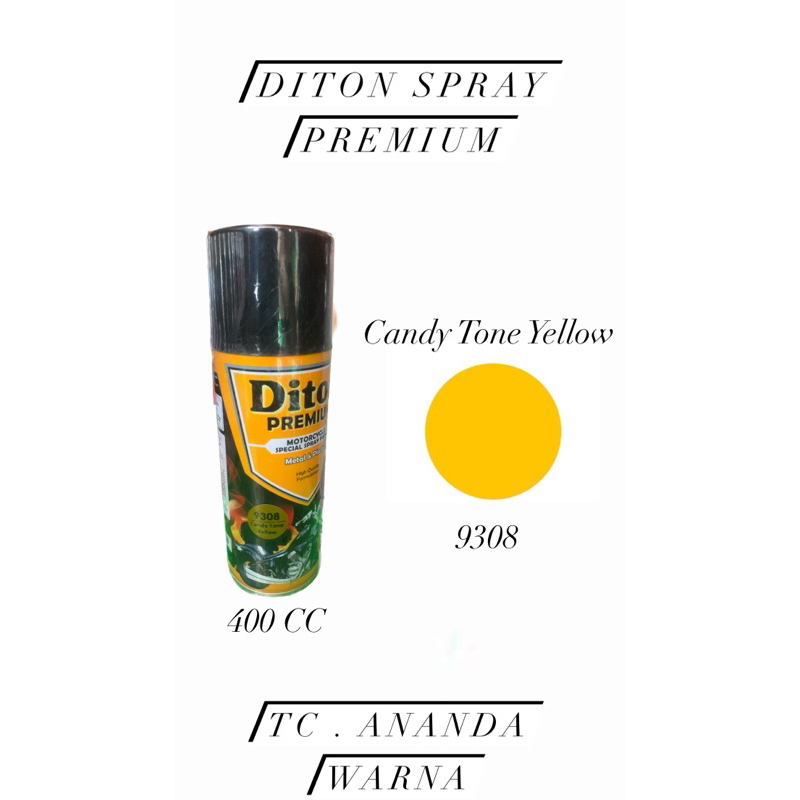 Cat Semprot Diton Premium Warna Komplit *FREE AMPLAS* ( 400 CC / 400 ML )