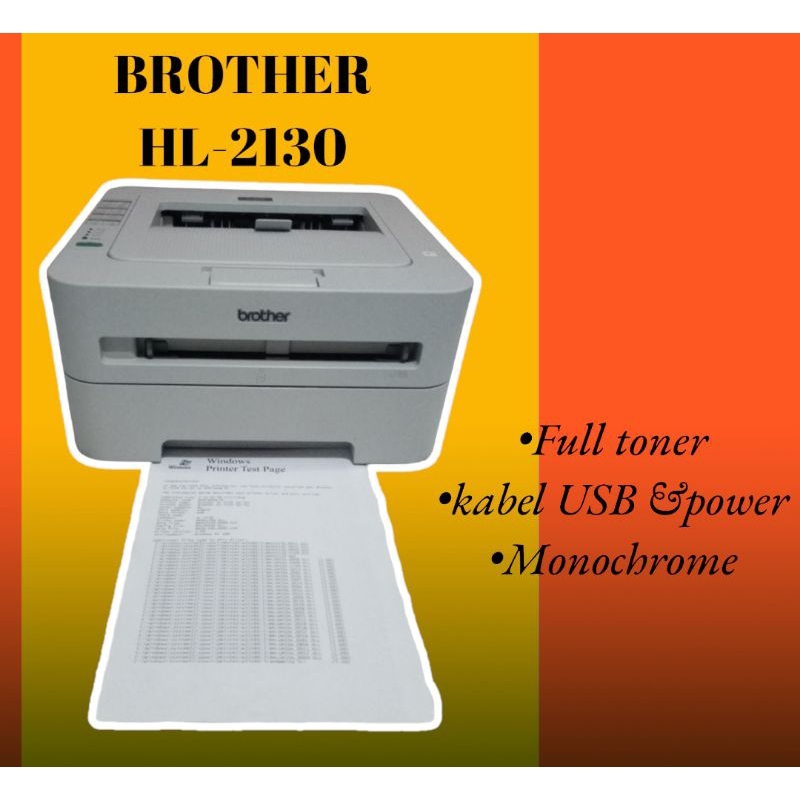 Printer Brother HL-2130 Printer Laserjet hl2130 Brother Monochrome