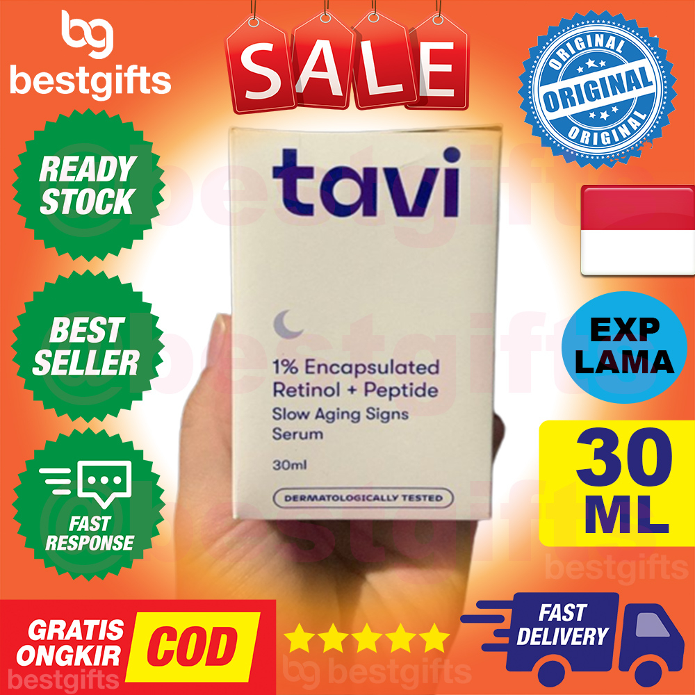 TAVI 1% ENCAPSULATED RETINOL + PEPTIDE SLOW AGING SIGNS SERUM MENCEGAH PENUAAN 30 ML