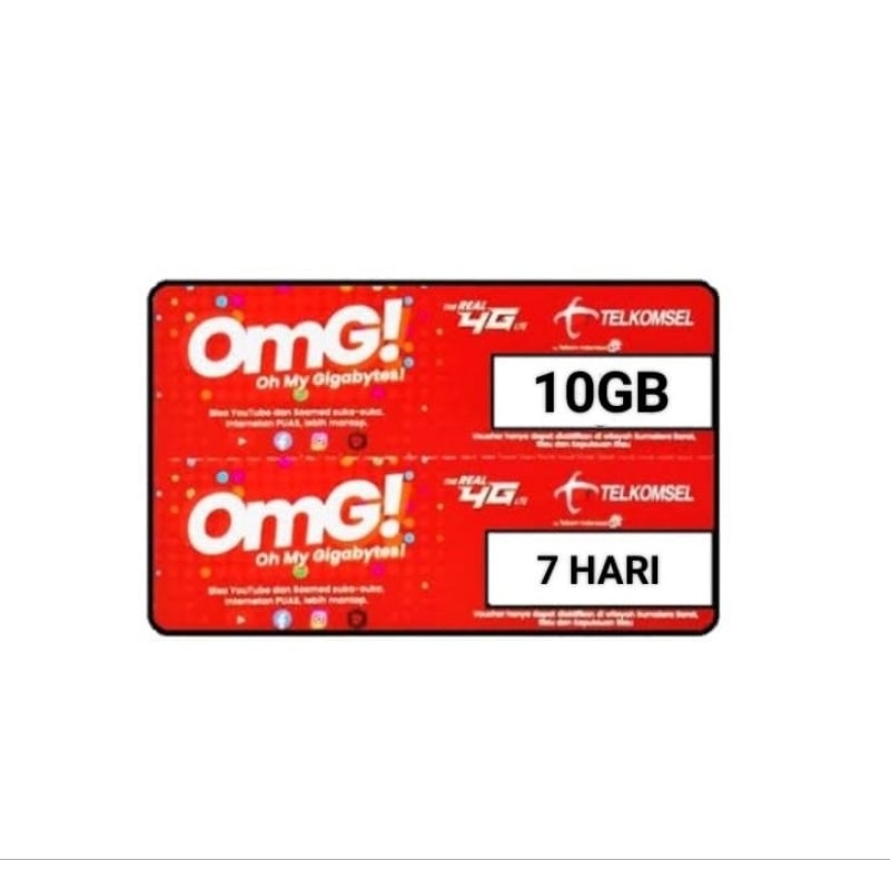 VOUCHER TELKOMSEL 10GB 7HARI JABAR