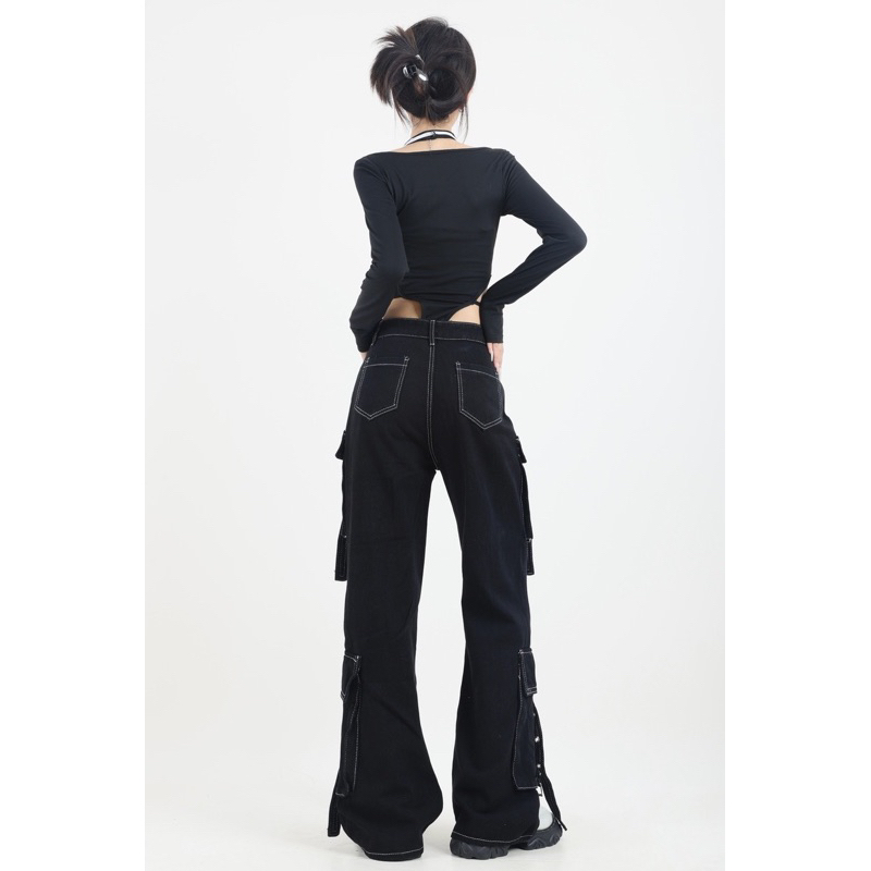 CARGO PANTS WANITA NEW ARRIVAL HIGHWAIST CELANA PANJANG MX651