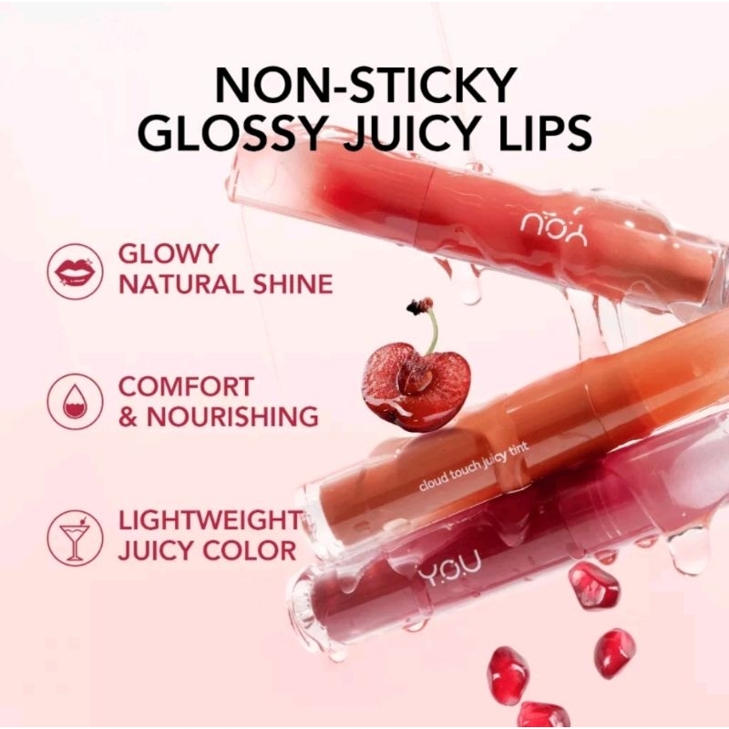 YOU Cloud Touch Juicy Tint Healthy Glow Lips Korean Style Liptint Gloss