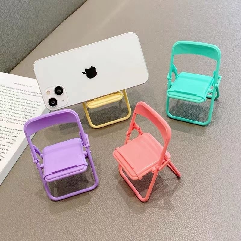 Stand Holder HP Model Kursi Lipat / Holder Smartphone Model Kursi Macaron