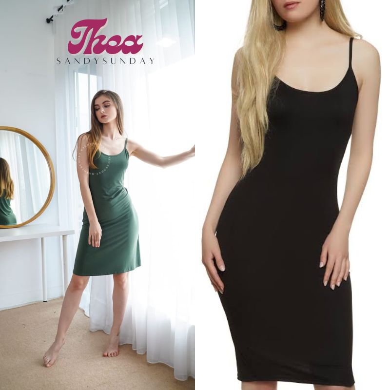 Tanktop Panjang S - XL | Dress Singlet| Tanktop Dress | Singlet Terusan | Dress Tunik Wanita | Dalam