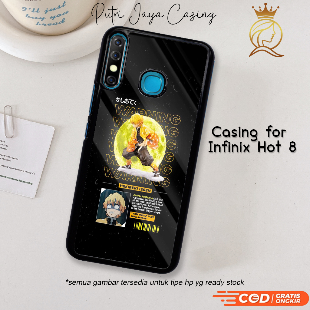 Case Hp Infinix Hot 8 Casing Infinix Hot 8 Motif KARTUNDEMON Casing Terbaru Case Karakter Lucu Keren